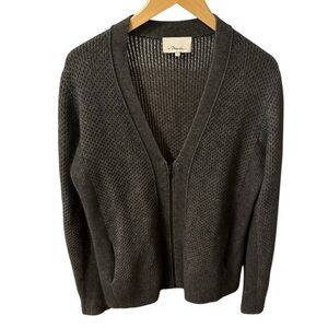 3.1 Phillip Lim Gray Zip Up Cardigan Sweater